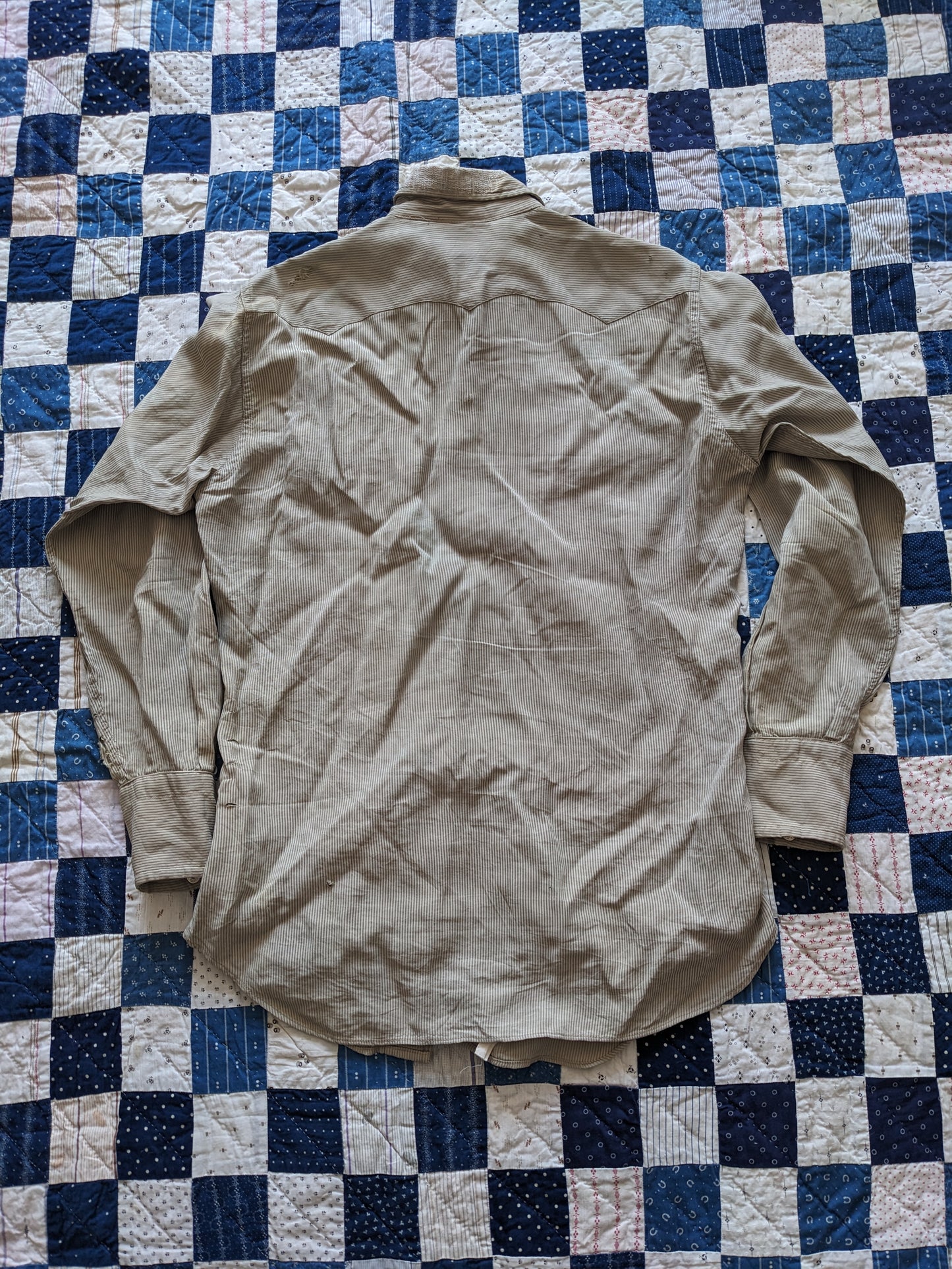 50s Levi's Longhorn Seersucker Western Pearl Snap Shirt