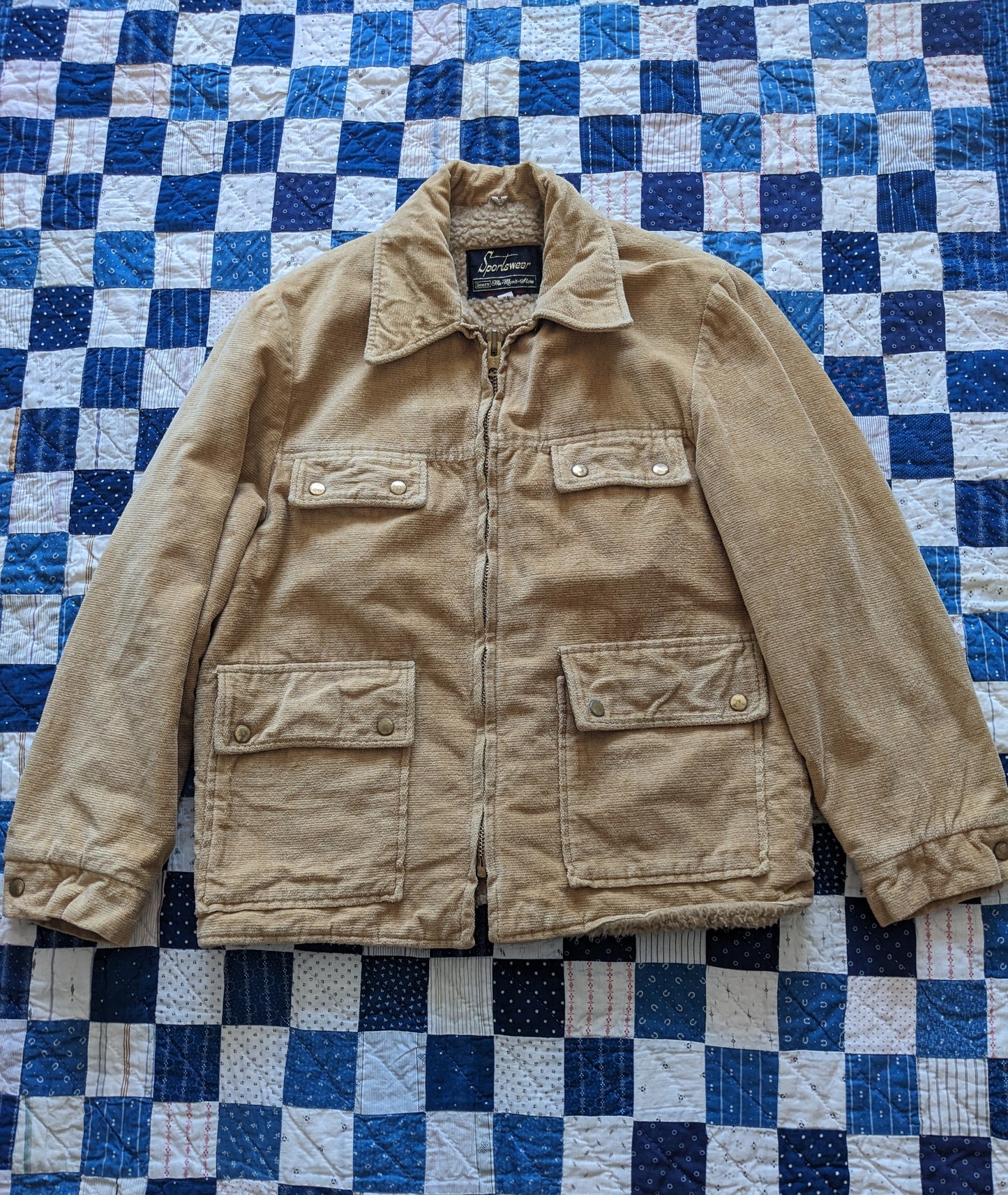 70s Sears Sportswear Terrycloth Corduroy Jacket