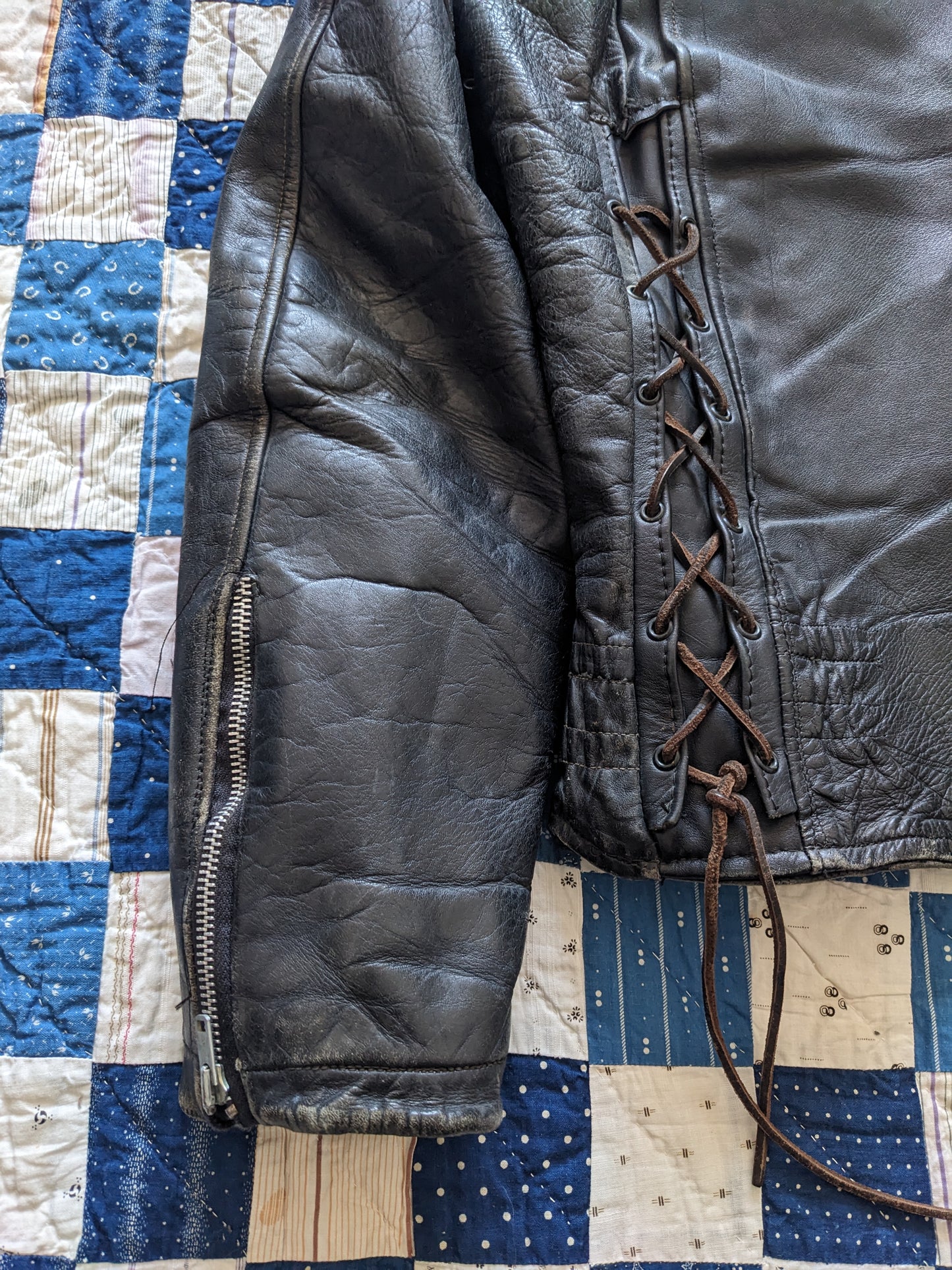 60s Police Steerhide Leather Jacket
