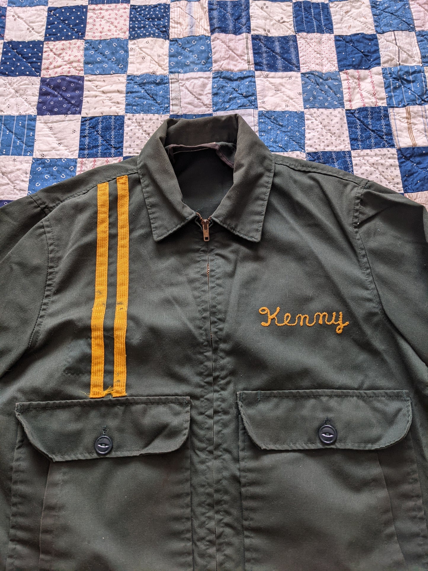 Vintage 60s Toppmaster Chainstitched Work Jacket