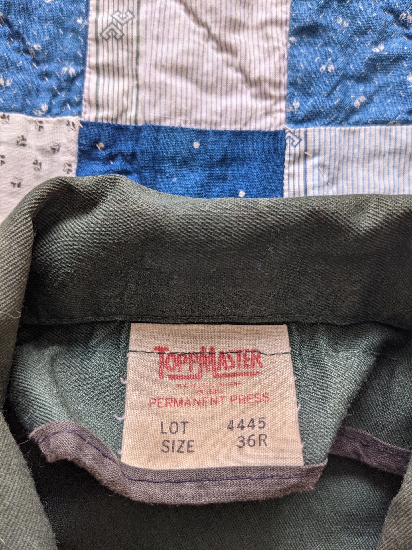Vintage 60s Toppmaster Chainstitched Work Jacket