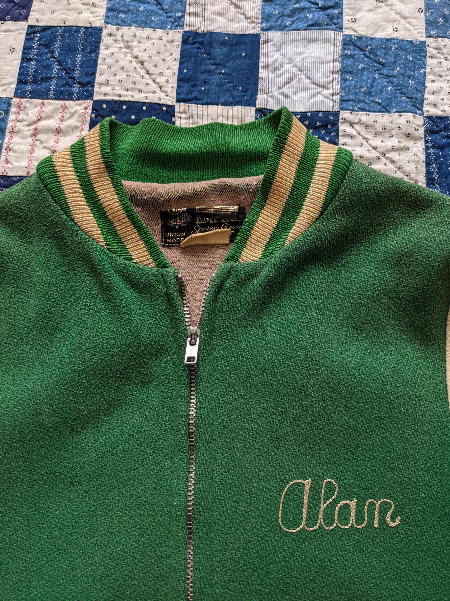 50s RAF Chicksands Military Varsity Jacket