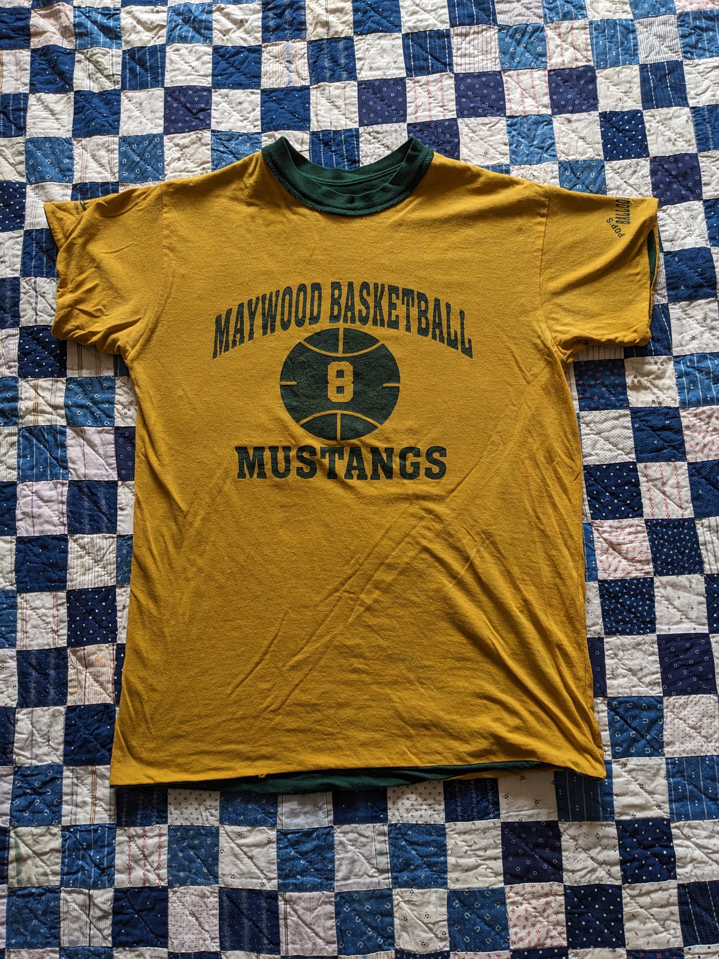 70s Maywood Mustang Reversible Basketball T Shirt