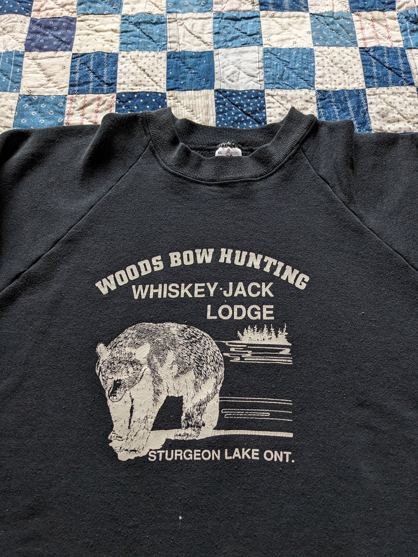 90s Wood's Bow Hunting Raglan Sweatshirt