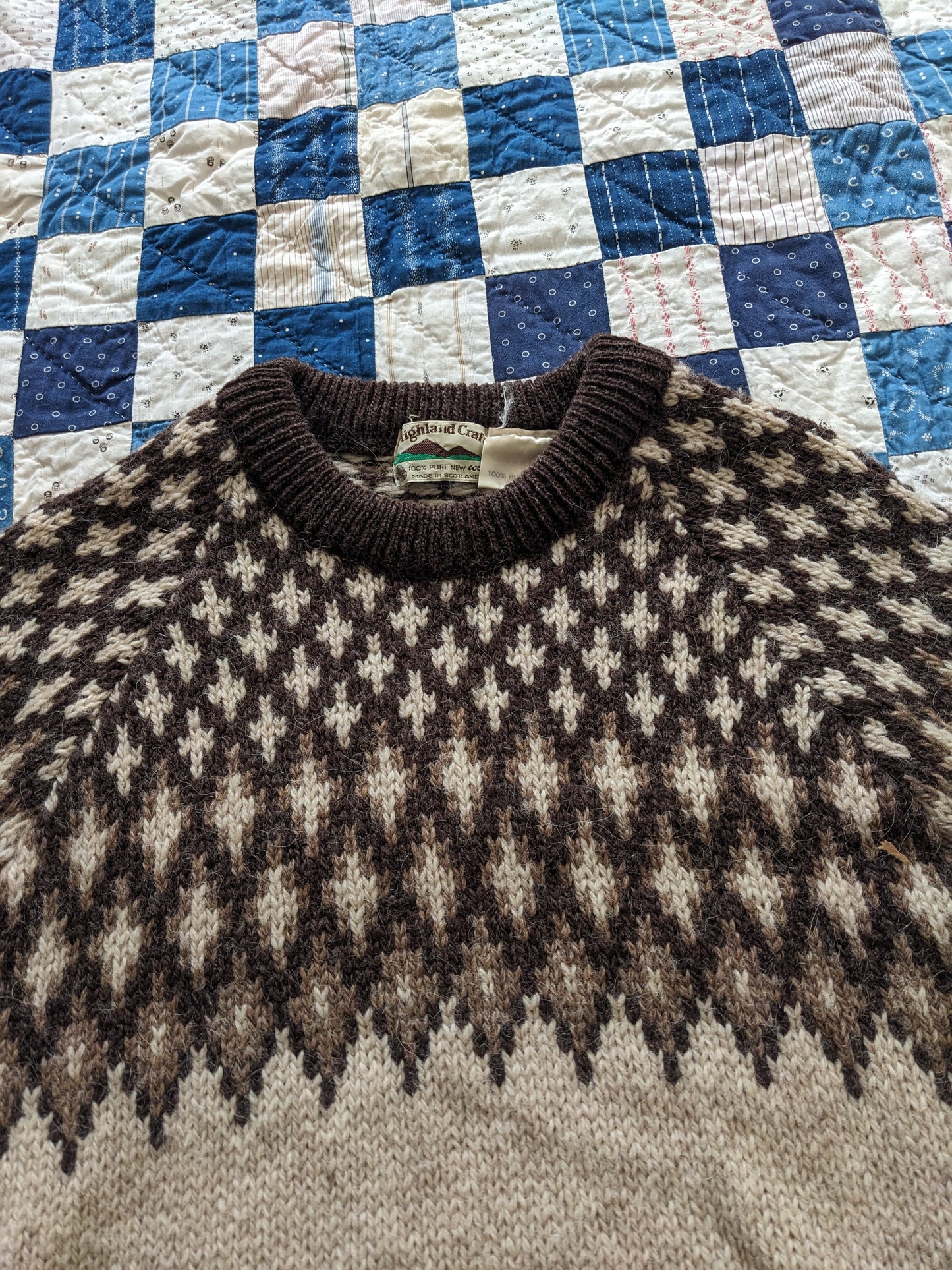 80s Highland Craft Wool Sweater