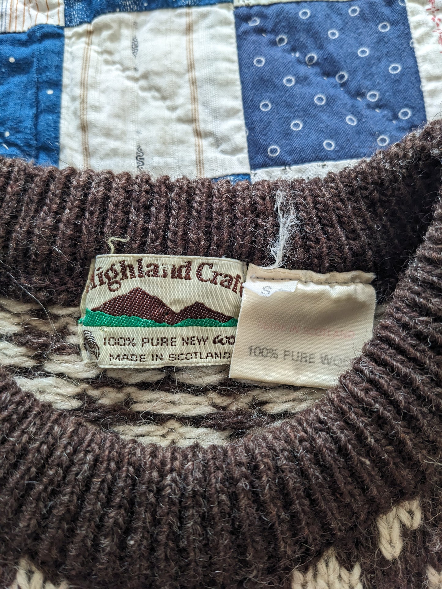 80s Highland Craft Wool Sweater