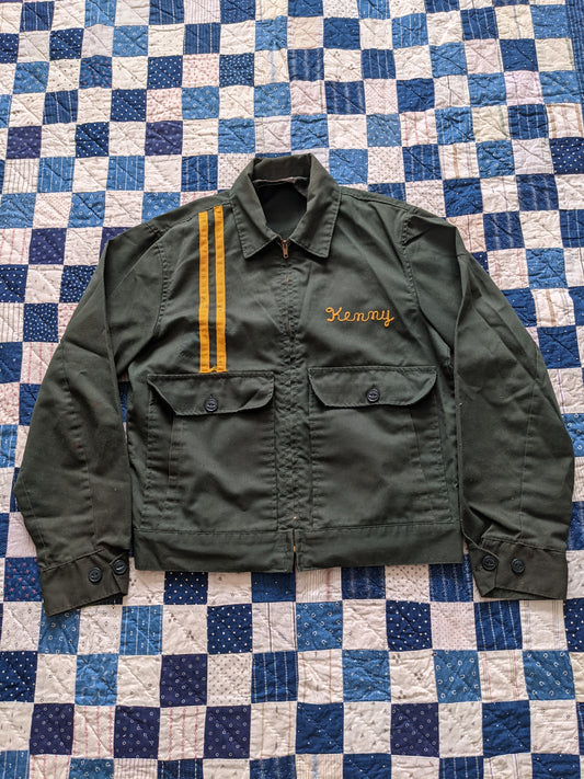 Vintage 60s Toppmaster Chainstitched Work Jacket
