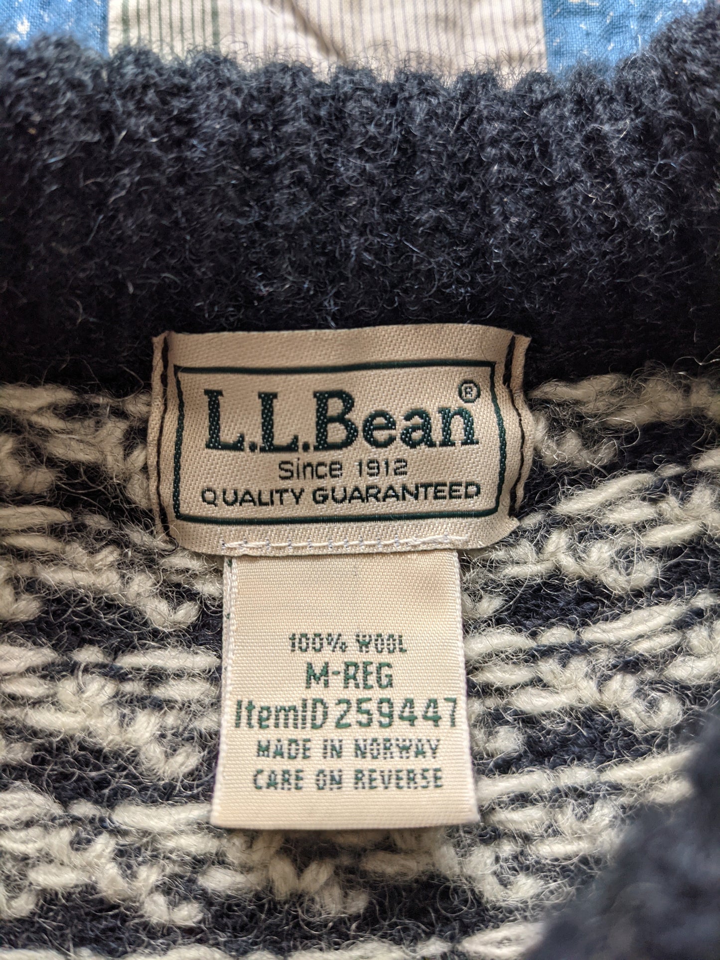 90s L.L. Bean Norway Birdseye Sweater