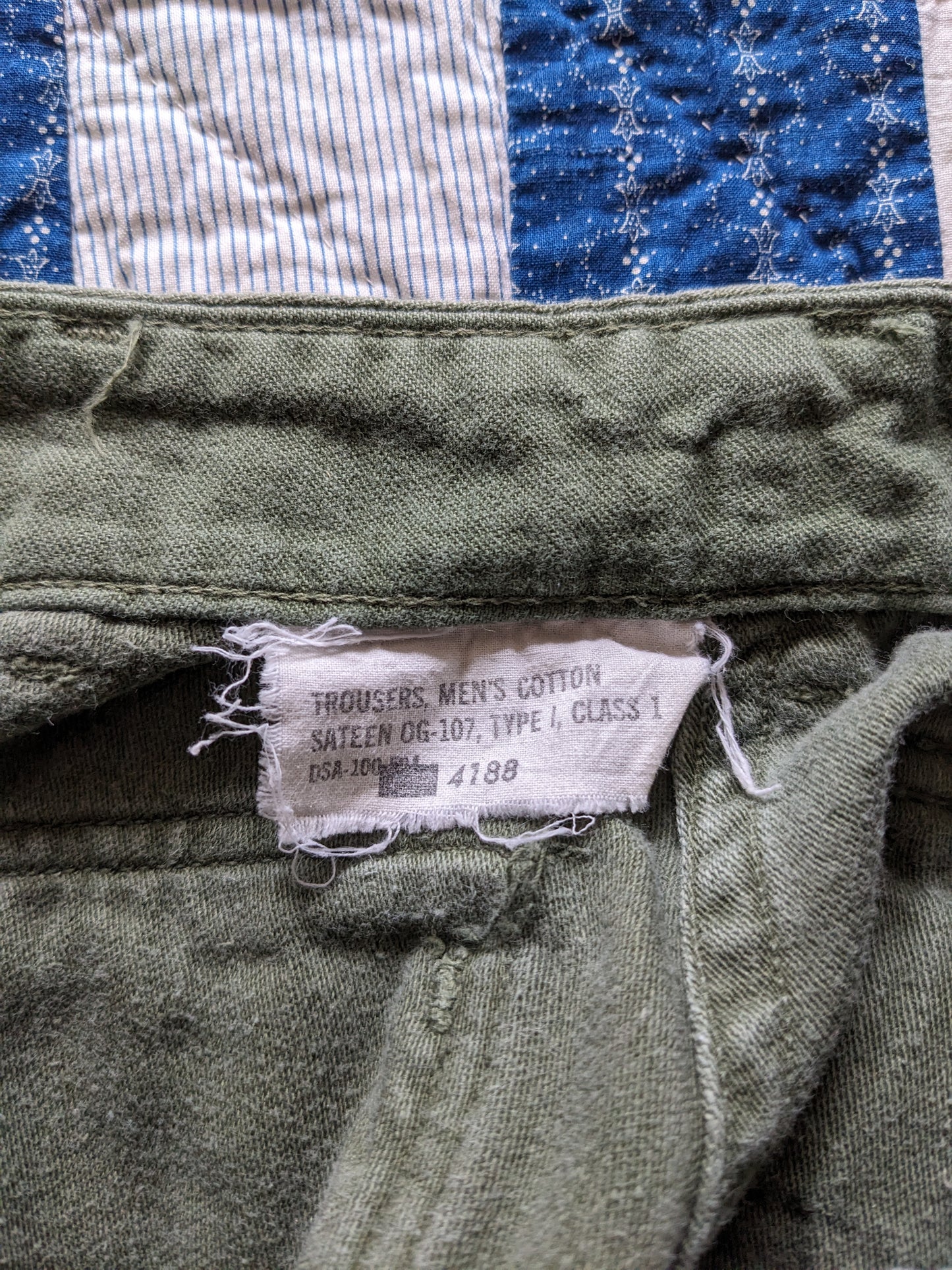 60s OG-107 Cotton Sateen Pants
