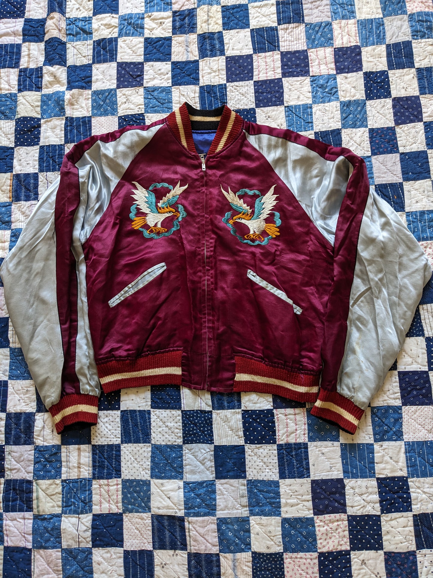 50s Korean Sukajan Reversible Souvenir Jacket