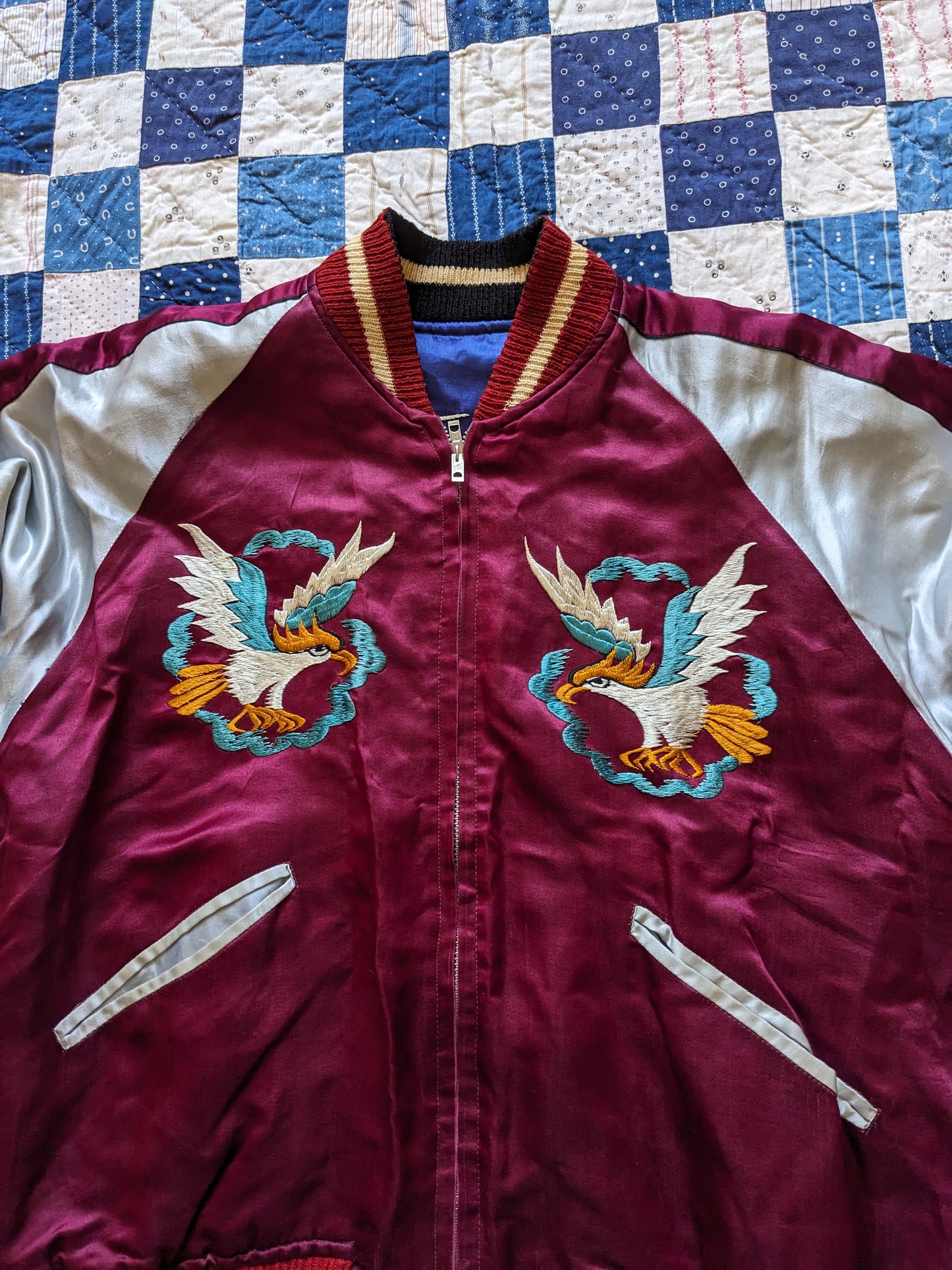 50s Korean Sukajan Reversible Souvenir Jacket