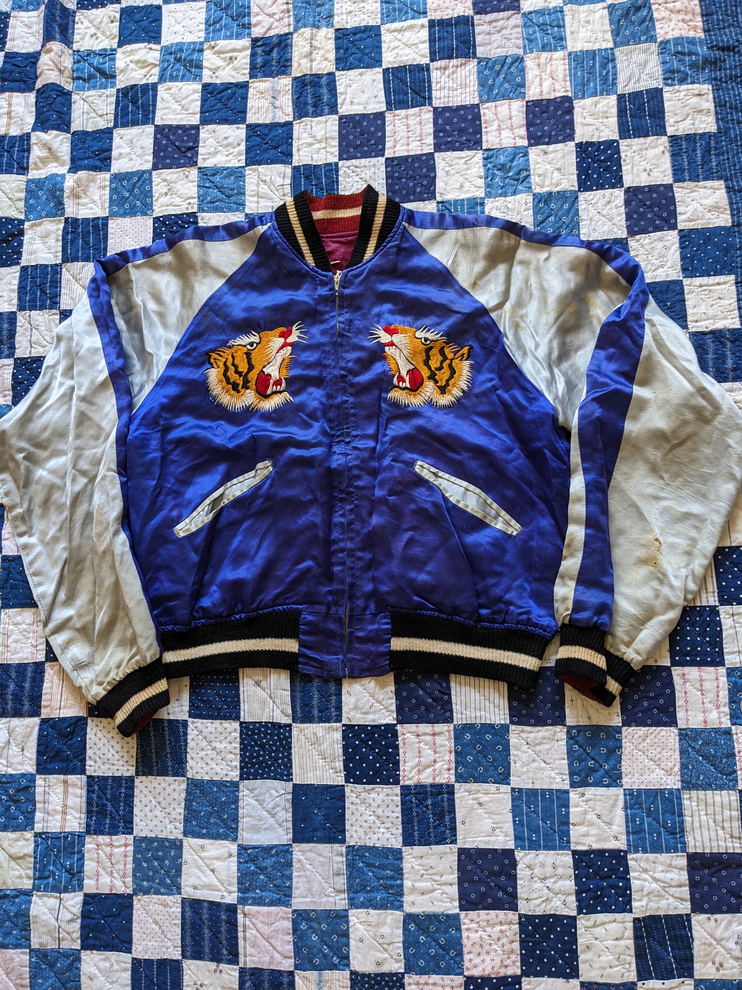 50s Korean Sukajan Reversible Souvenir Jacket